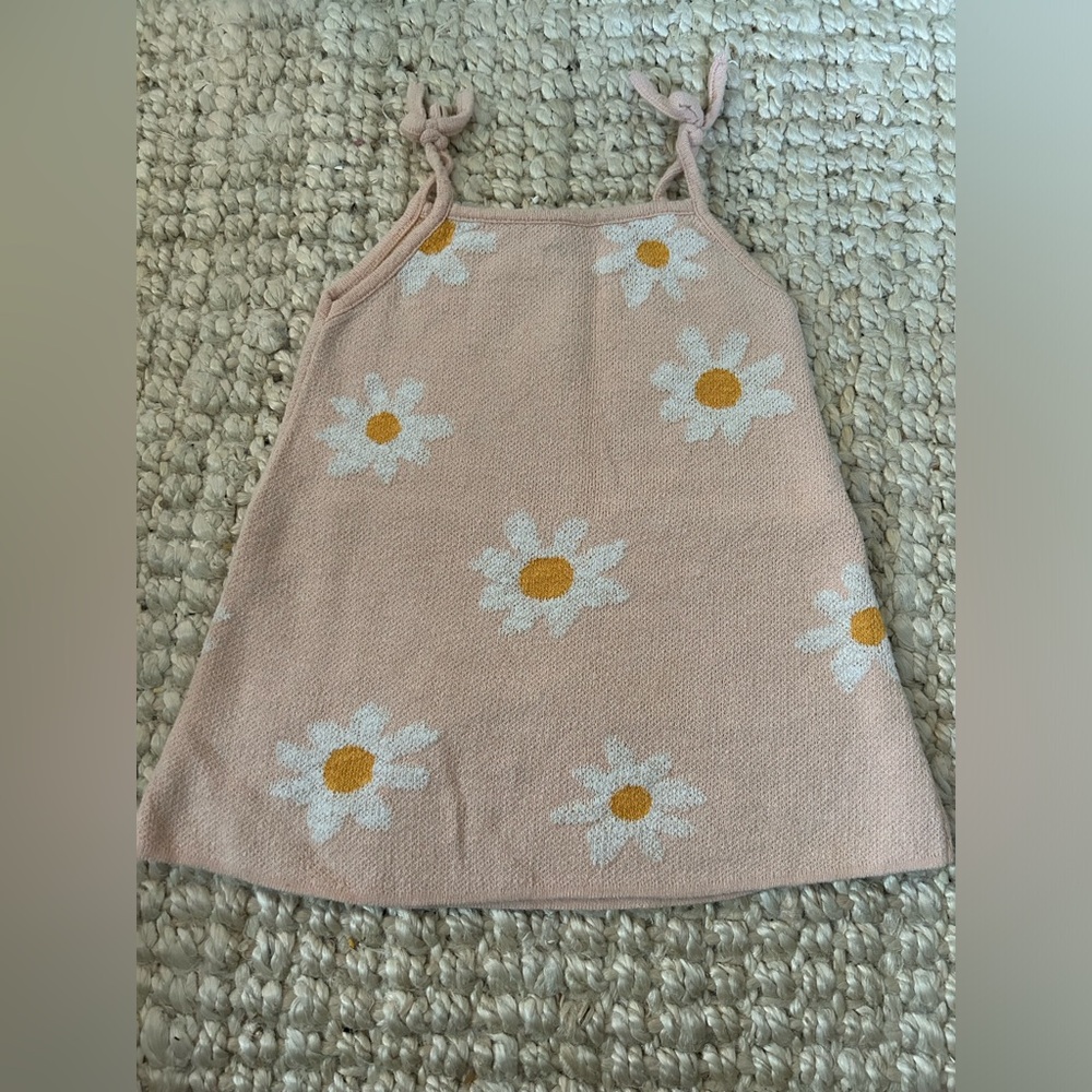 Zara floral knit dress